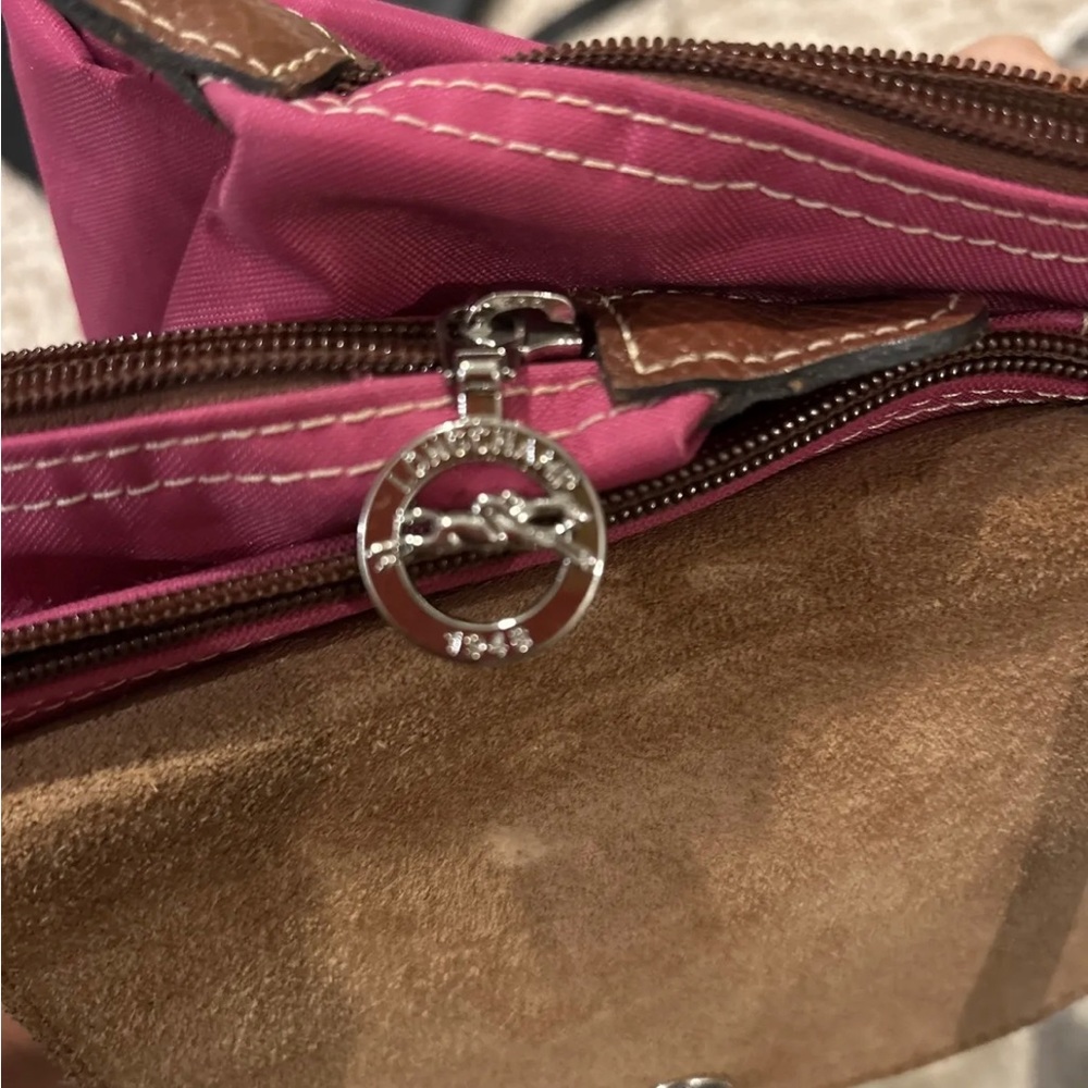 SOLD Long Champ Le Pliage “shopping” Modele Depose Pink  Shoulder Tote Bag Long - Picture 12 of 17
